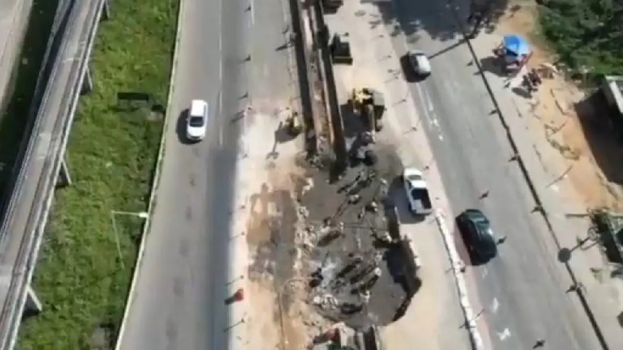 BR-324 é totalmente liberada após 13 dias de obras em trecho afetado por afundamento na Bahia