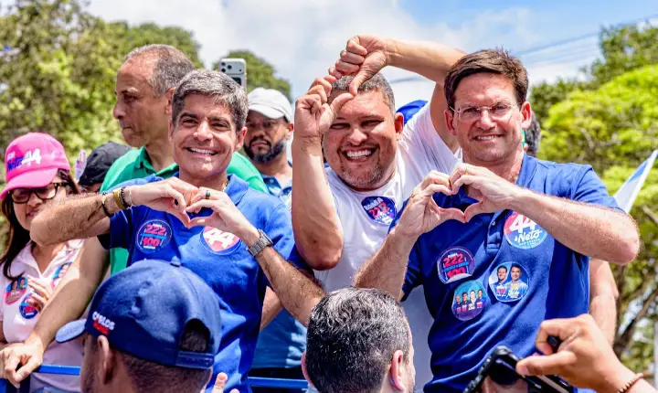 Carreata da vitória: Jonatas Santos traz ACM Neto pela segunda vez em Teixeira de Freitas e consolida força no União Brasil