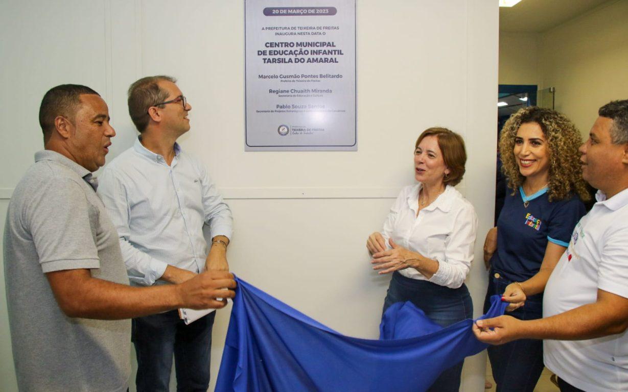Confira como foi a inauguração da Creche Municipal Tarsila do Amaral nesta segunda (20)