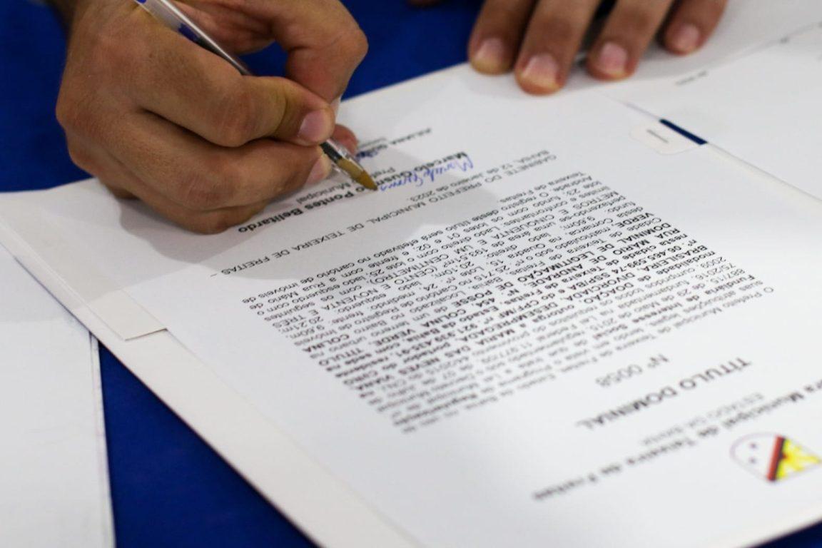 Entrega de títulos dominiais para teixeirenses ocorre nesta próxima segunda (04)