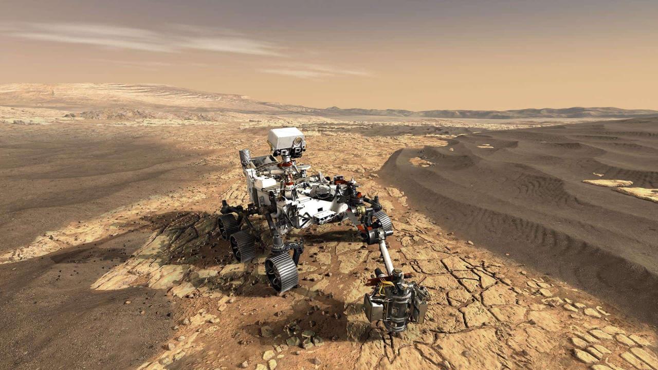 Foto da NASA feita pelo rover Perseverance