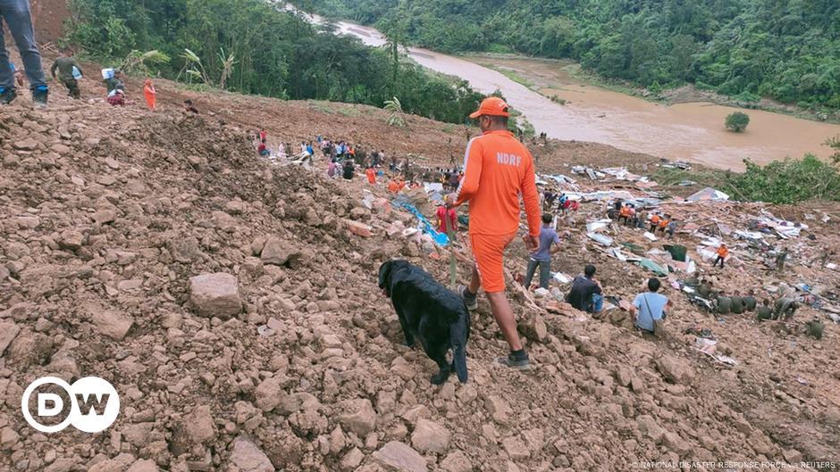 Na Índia, deslizamentos de terra matam 107 pessoas