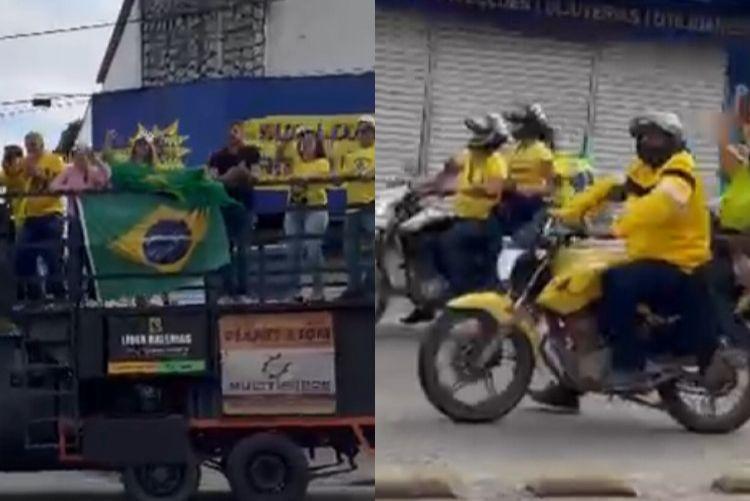 Mais de 500 veículos participam de carreata bolsonarista em Teixeira de Freitas durante ato nacional ‘Reaja Brasil’