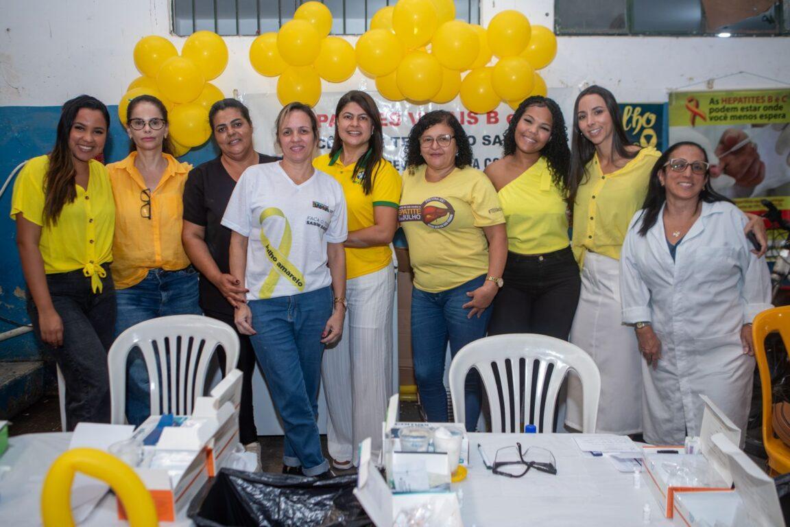 Julho Amarelo: ação no Mercado Municipal leva testes rápidos e orientações sobre hepatites virais em Teixeira de Freitas