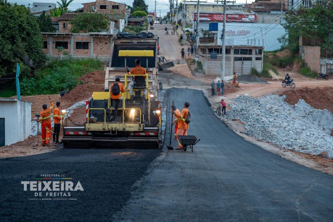 Obras de macrodrenagem na Ladeira Padre Anchieta entram na reta final com início da pavimentação